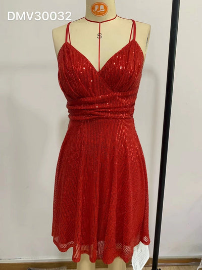 Vestido de Lentejuelas con Cortes Cruzados - Elegancia Vacacional para Mujer - Image 22