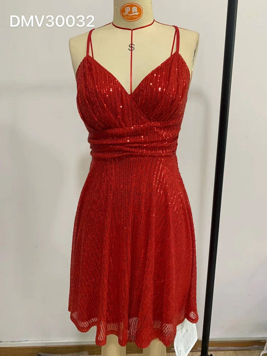 Vestido de Lentejuelas con Cortes Cruzados - Elegancia Vacacional para Mujer - Image 22
