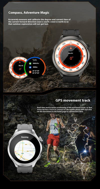 Reloj Deportivo Inteligente con Monitor de Frecuencia Cardíaca y Brújula - Image 35