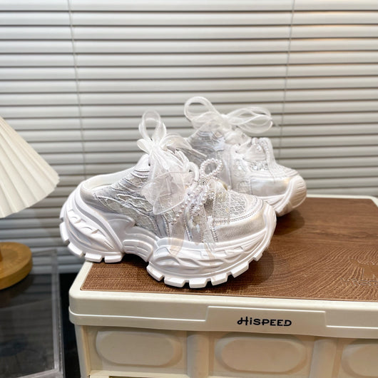 Zapatos para Bebé Niña con Moño de Encaje Perla - Image 14