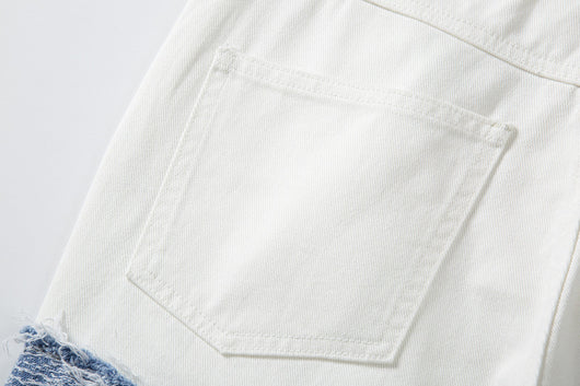 Pantalones Vaqueros Rectos con Paneles Contrastados - Image 14
