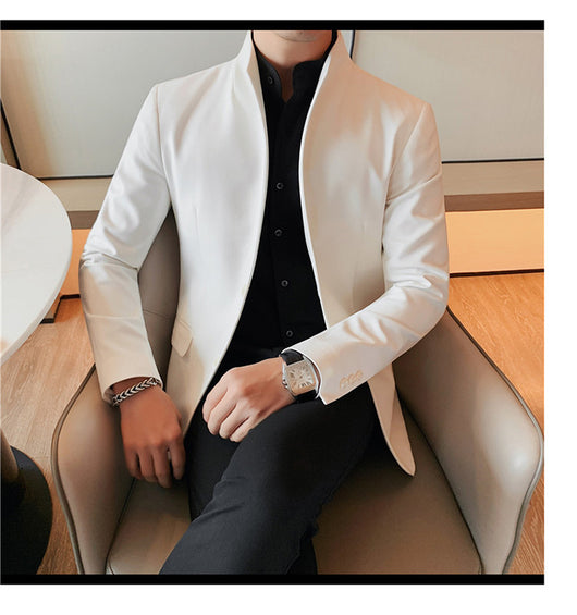 Blazer Slim Fit Ruoshuai para Hombre - Chaqueta Casual de Otoño - Image 28