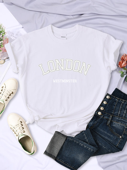 Blusa Fresca de Verano con Letras - Manga Corta Transpirable - Image 12
