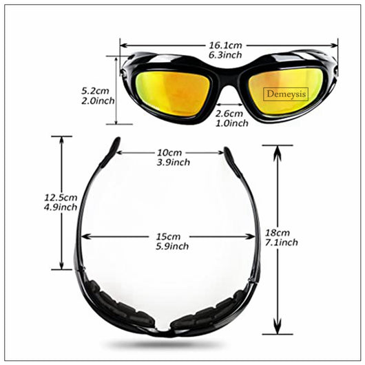 Gafas de Protección Multideporte - Motociclismo, Pesca y Tiro - Image 7