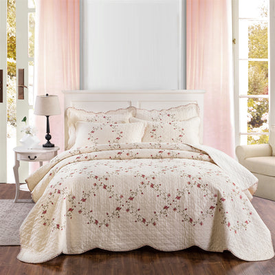 Colcha de Verano en Algodón Blanco con Bordados Elegantes - Image 2