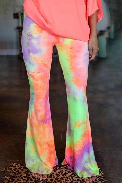 Pantalones Acampanados con Estampado Tie-Dye - Image 10