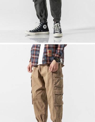Pantalones Militares Tapered de Algodón Japonés para Hombre - Image 14