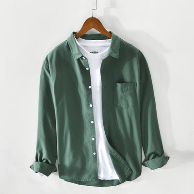 Camisa Hombre Manga Larga Oxford Transpirable Corte Suelto Artesanal - Image 10