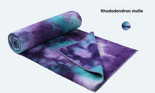 Toalla Antideslizante para Yoga y Ejercicio - Diseño Tie-Dye Multicolor - Image 5