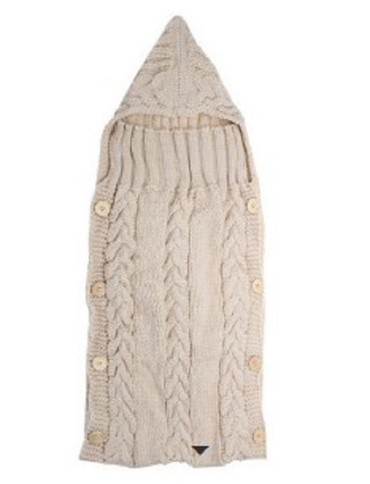 Saco de Dormir Infantil con Gorro de Borlas y Botones de Madera - Image 9