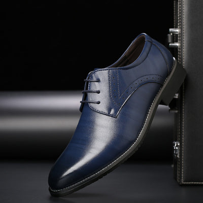 Zapatos de Cuero Británicos Talla Grande para Hombre - Image 8