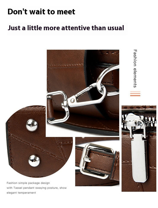 Bolso de Hombro Mujer Grande Estilo Urbano Minimalista con Capacidad Expandible - Image 14