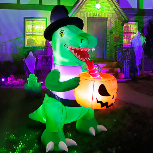Disfraz Inflable Dinosaurio Calabaza Halloween - Image 4