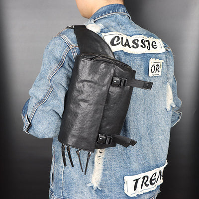 Bolso Casual de Cuero Curtido al Vegetal para Hombre - Image 15