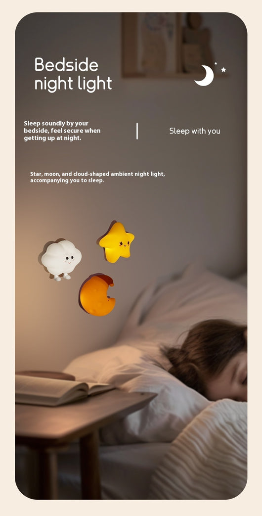 Lámpara LED Táctil Nube Moon XINGX - Luz Recargable con Imán para Mesita de Noche - Image 8