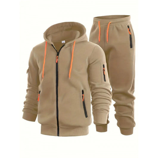 Sudadera Tipo Cardigan para Hombre con Cierre y Bolsillos en los Brazos - Image 3