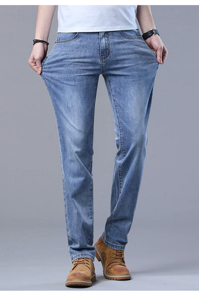 Jeans Rectos Sueltos de Seda de Hielo para Verano - Image 12