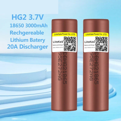 Batería Recargable 18650 HG2 3000mAh 37V - Descarga Continua 20A - Image 5