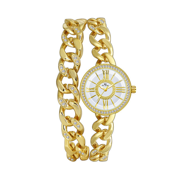 Reloj Pulsera Decorativo con Cadena para Mujer