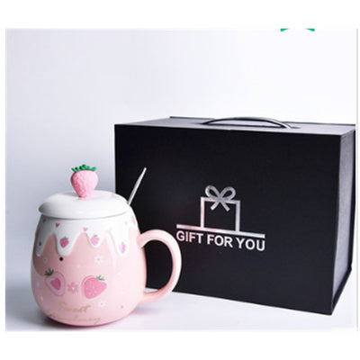Taza de Cerámica Kawaii con Tapa y Cuchara - Image 9