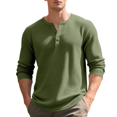 Camiseta Manga Larga Henry Estilo Retro - Image 5