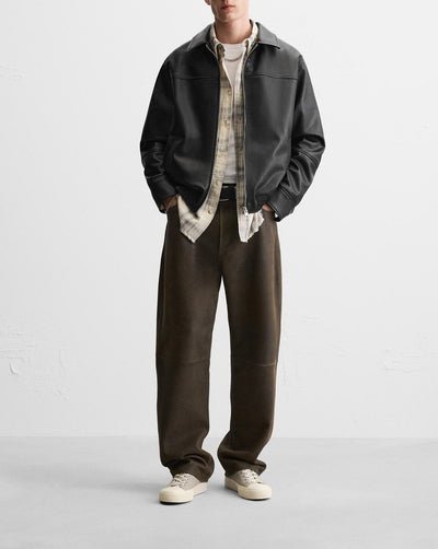 Chaqueta Biker de Cuero Sintético para Hombre - Image 7
