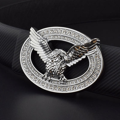 Cinturón de Cuero con Hebilla Animal y Detalles de Diamantes - Image 3