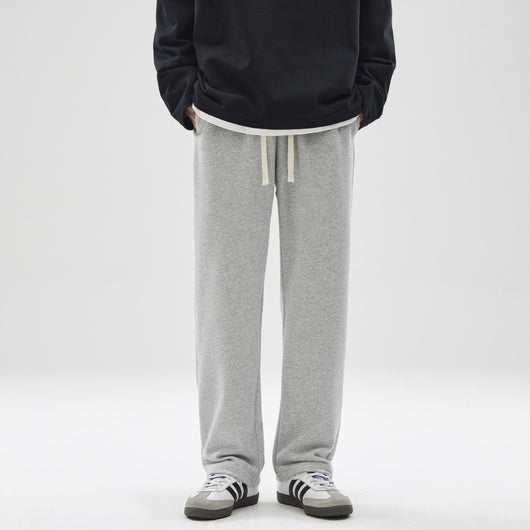 Pantalones Deportivos Grises con Efecto Drapeado para Hombre - Image 7