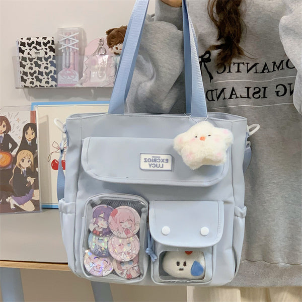 Bolsa Tote Escolar Japonesa de Gran Capacidad para Estudiantes