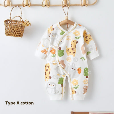 Pijama Enterizo de Algodón Puro sin Costuras para Bebé 0-6 Meses