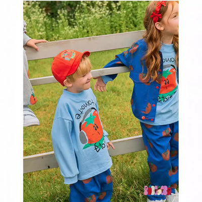 Camiseta Infantil Suelta con Dibujos Animados en Inglés - Image 3