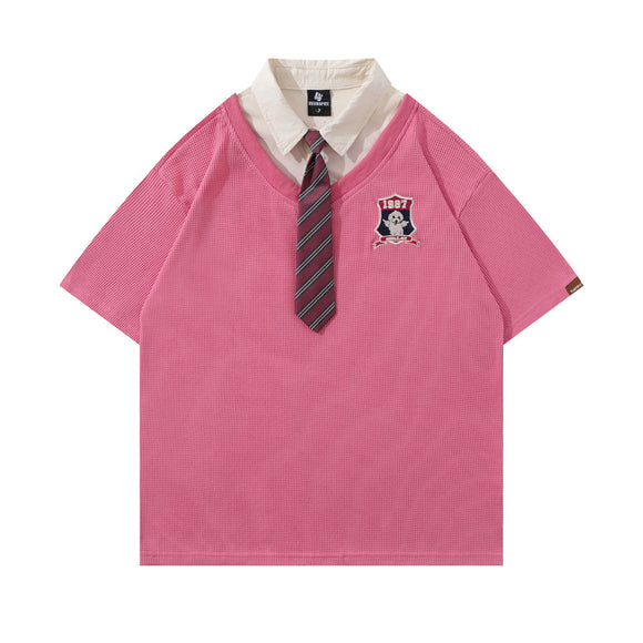 Camisa Polo College con Insignia para Hombre