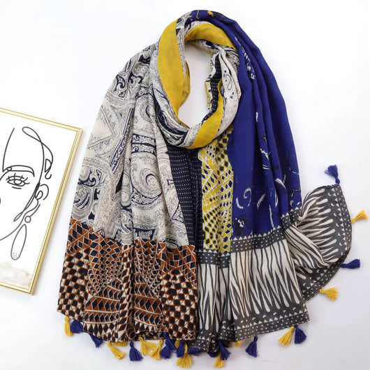Pañuelo de Seda con Estampado de Anacardo - Image 13