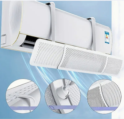 Deflector de Aire Acondicionado Universal Anti-Corriente Directa