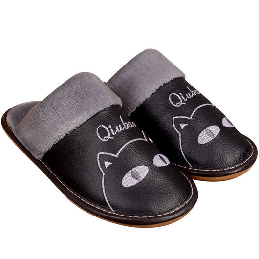 Pantuflas Cálidas para Familia - Diseño Antideslizante Cuero y Lana - Image 10