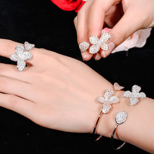 Pulsera y Anillo Ajustable de Dos Piezas - Diseño Versátil - Image 9