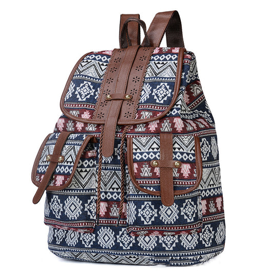 Mochila Étnica para Mujer - Diseño Bohemio y Funcional - Image 2