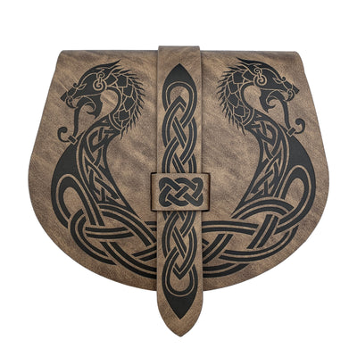 Bolsa de Bandolera Medieval con Patrón Retro Barcos