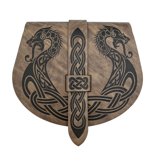 Bolsa de Bandolera Medieval con Patrón Retro Barcos