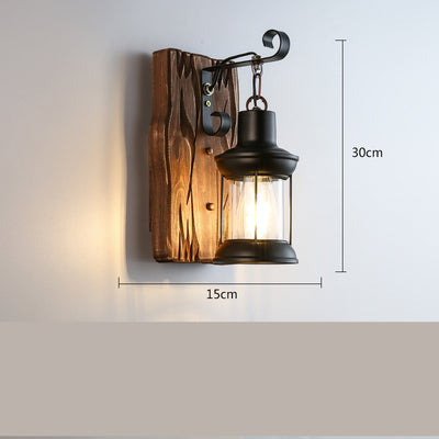 Lámpara de Pared Pasillo Bambú Artesanal Estilo Asiático Minimalista - Image 5