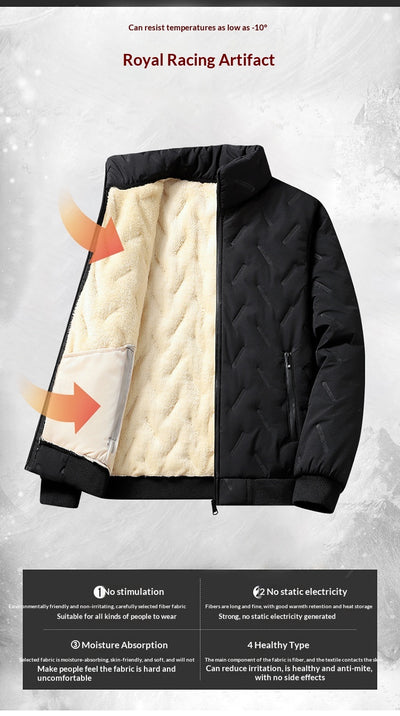 Abrigo de Algodón Acolchado con Forro Polar para Hombre - Image 13