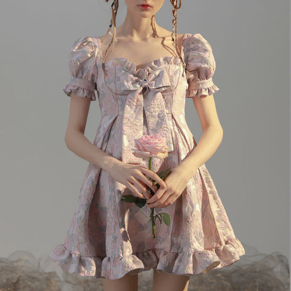 Vestido Lolita Princesa Alice Galaxy - Manga Puff y Moño
