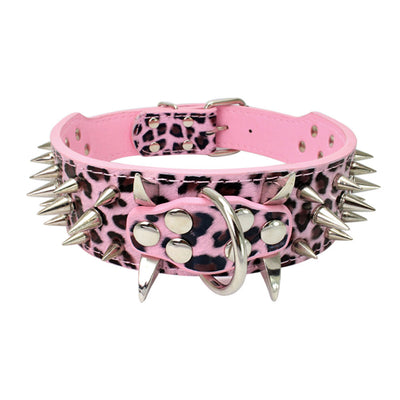 Collar de Cuero para Perro Grande con Púas Negras - Image 12