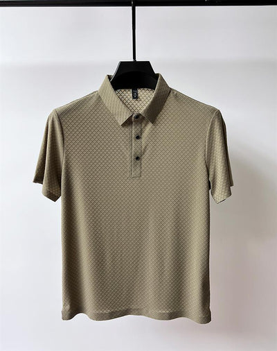 Polo Manga Corta Ice Silk Waffle para Hombre - Image 19