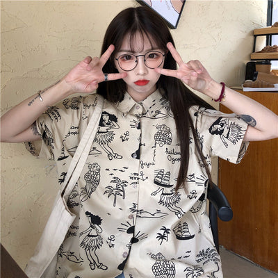 Playera Anime Kawaii Harajuku para Niñas Manga Corta Verano - Image 9