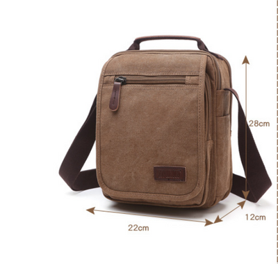 Bolsa Mensajera de Lona para Hombre con Múltiples Compartimentos - Image 23