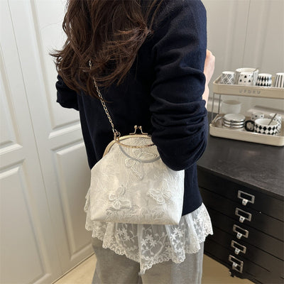 Bolso Messenger Retro de Tela Bordada con Cadena para Mujer - Image 16