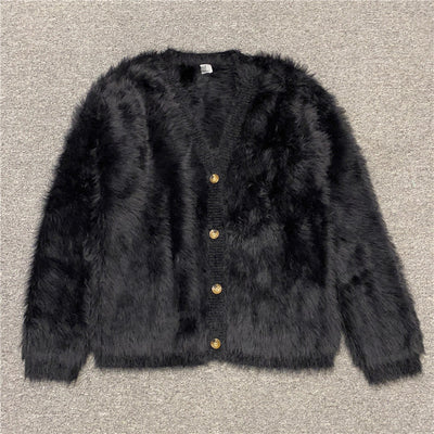 Cardigan Tejido para Mujer Escote V Botones Simples - Image 2