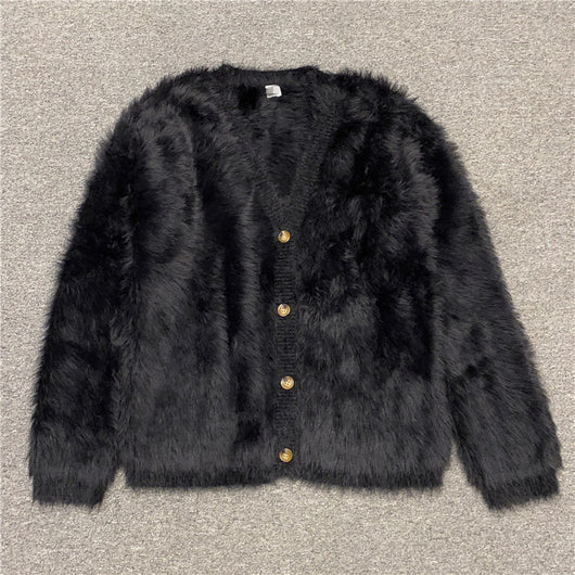Cardigan Tejido para Mujer Escote V Botones Simples - Image 2