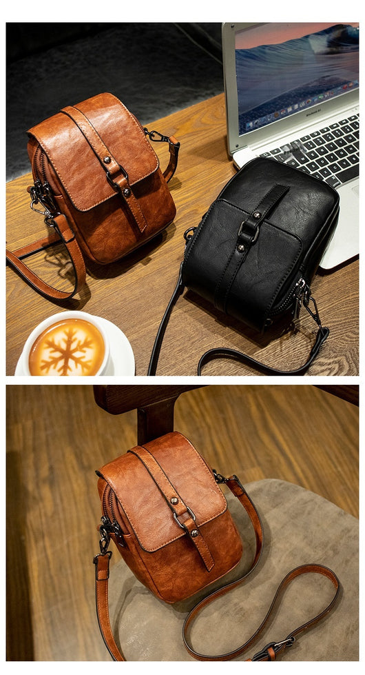 Bolso Bandolera Retro para Mujer - Bolsa de Hombro Único para Teléfono y Accesorios - Image 20